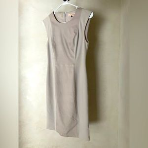 Rebecca Taylor Textured Snakeskin Leather Lilac Gray Dress 2